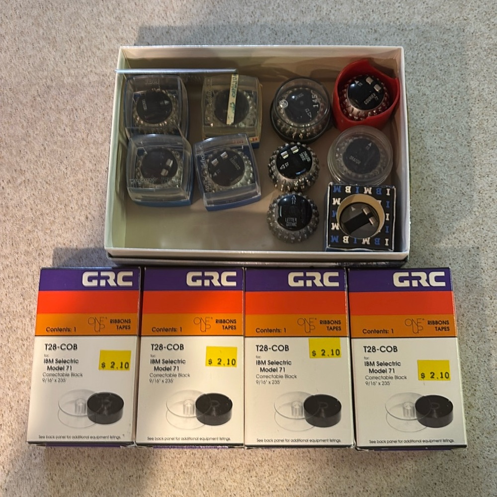 Typewriter supplies